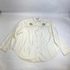 Women's White Button Down Shirt